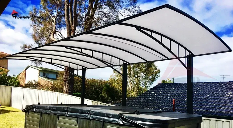 Arch design car parking shade (68)