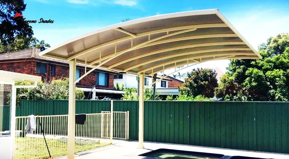 Modern Retractable Car Shade for Residential Parking Areas