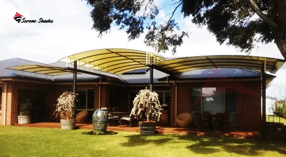 Stylish Dual-Sided Car Parking Shade for Residential Areas