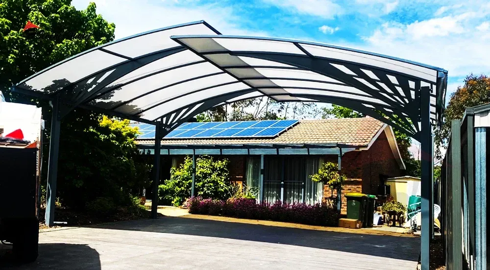 Two-Sided Car Parking Shade for Dual Vehicle Protection