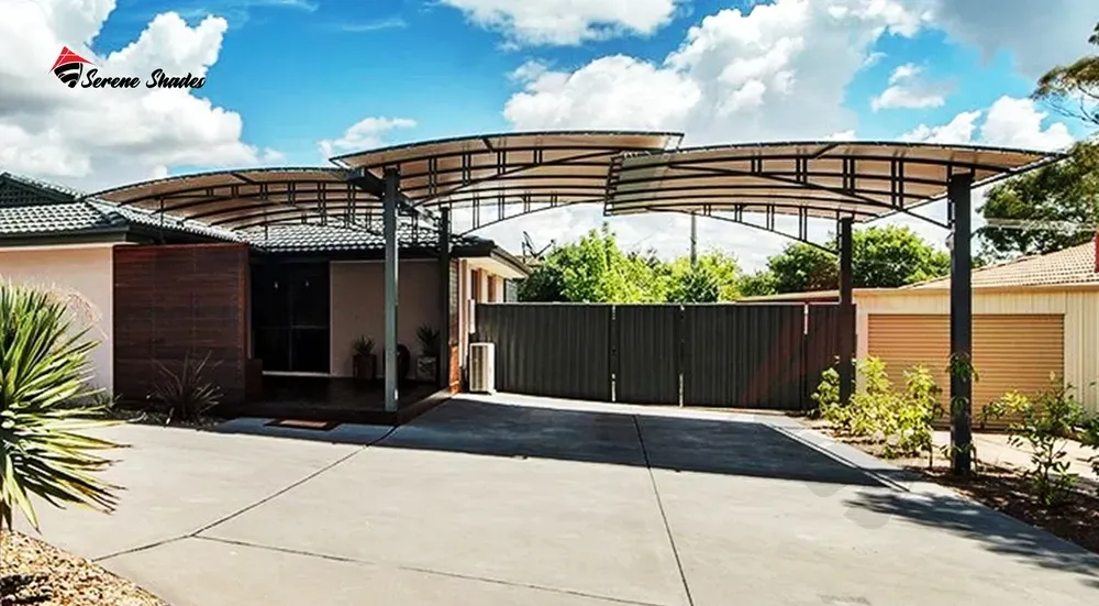 Weather-Resistant Steel Car Parking Shade Structure