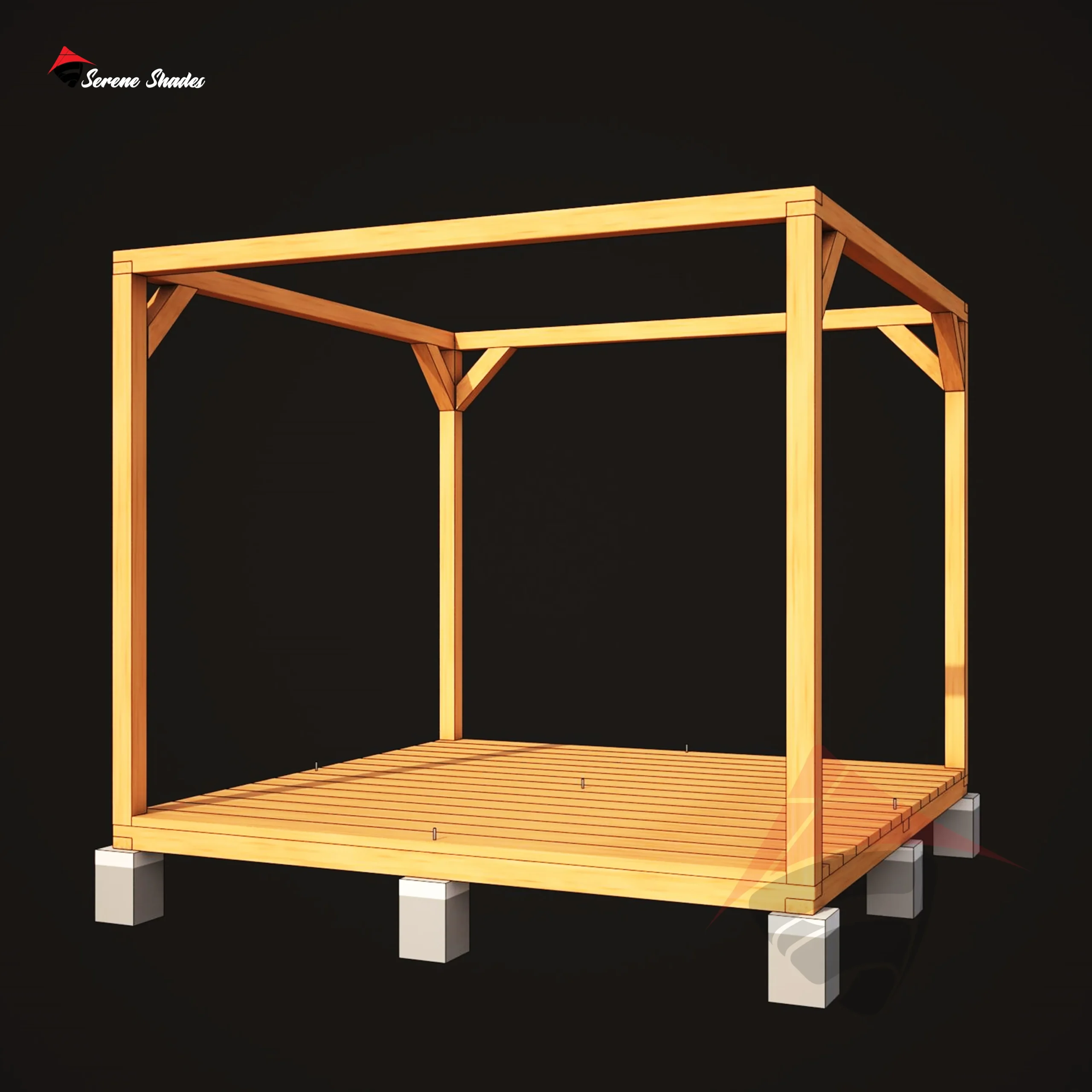 Contemporary Modern Pergola Shade for patios