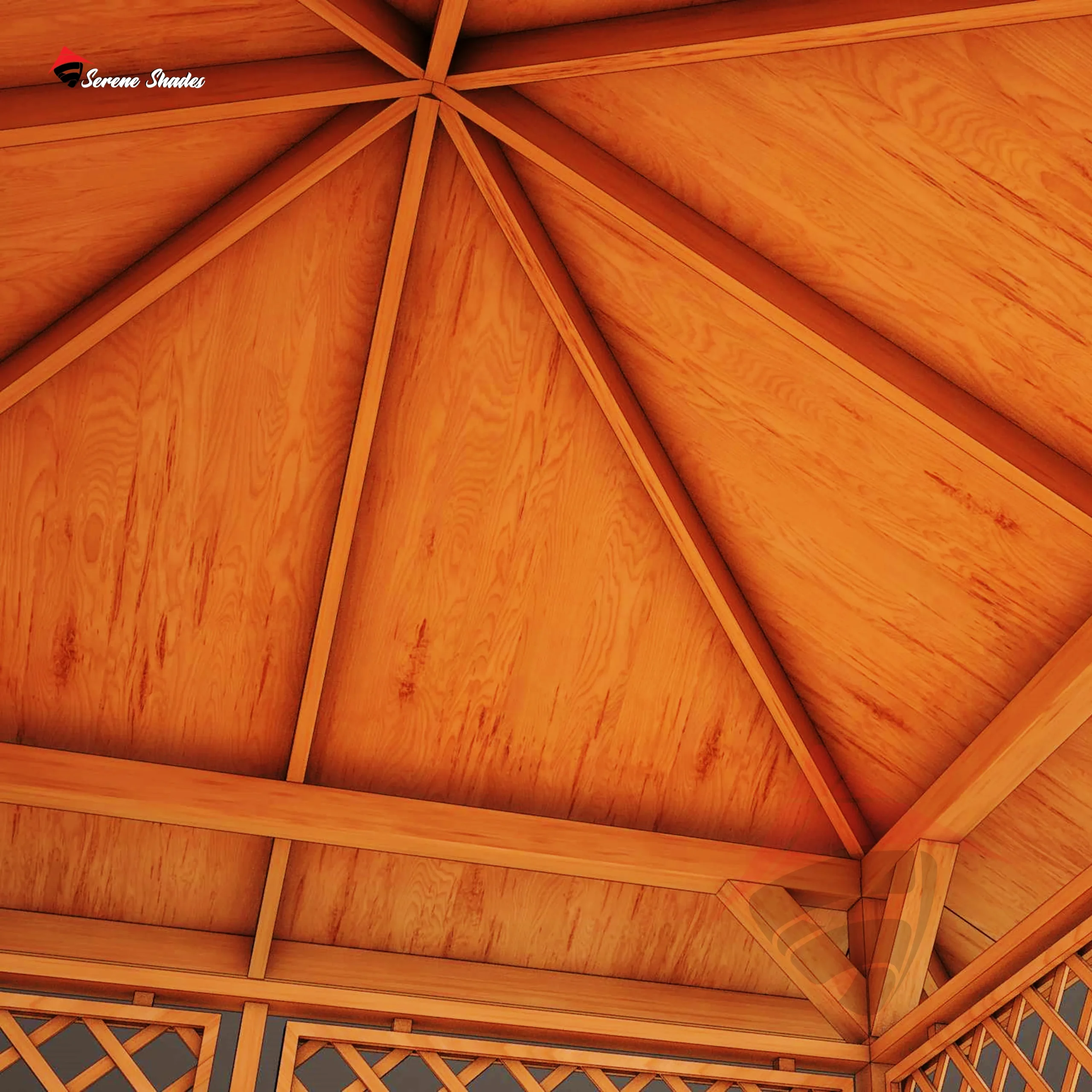 Chic Modern Pergola Shade with clean lines.