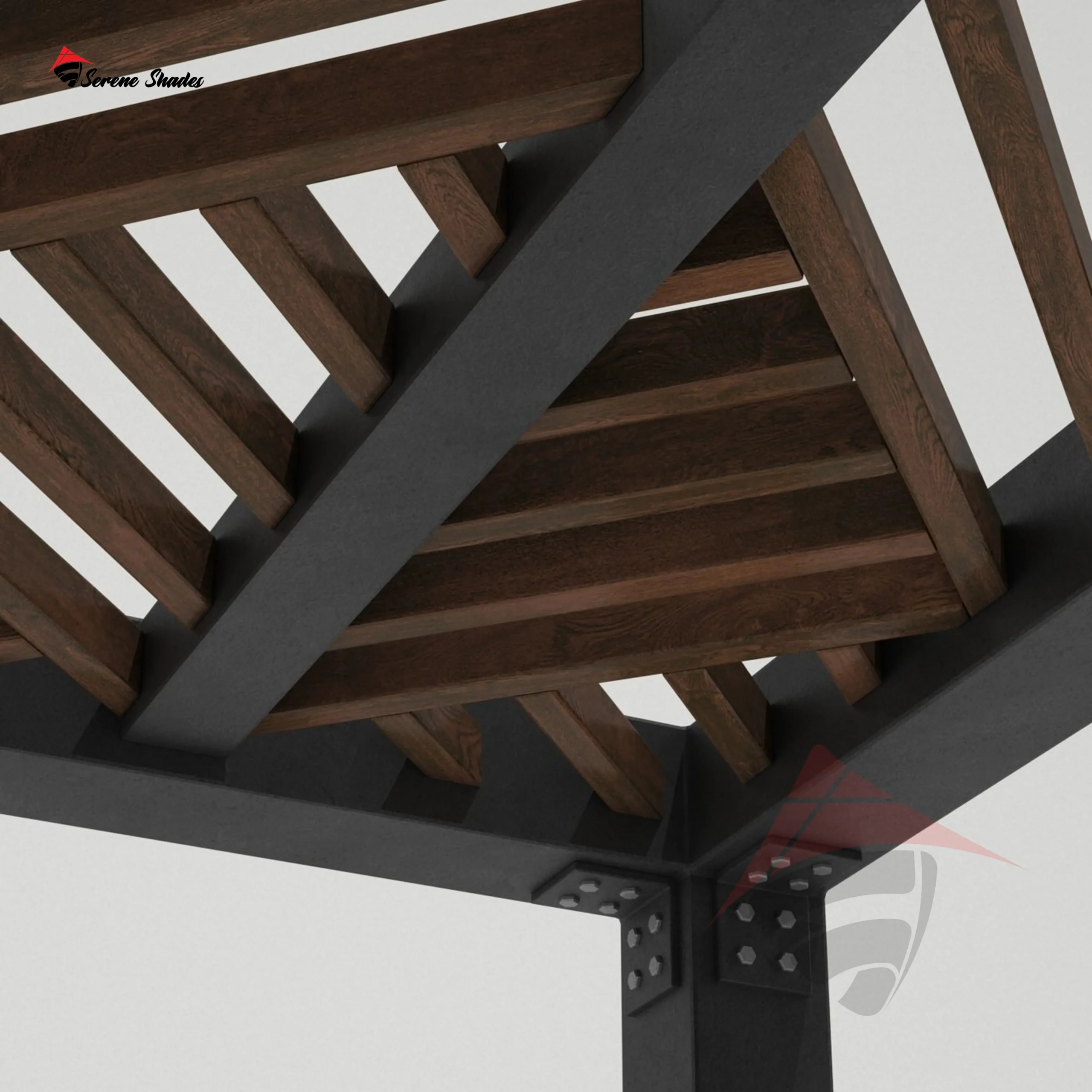 Sturdy Freestanding Pergola Shade offering independent outdoor shading