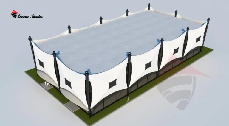 Square Sail Shades creating a shaded space for relaxation and comfort